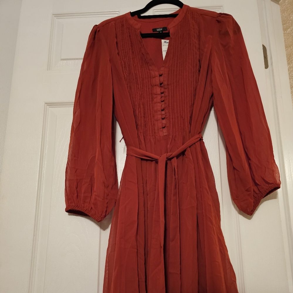 Rust color dress